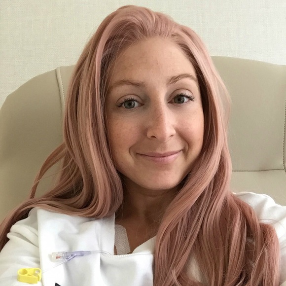 Pink wig